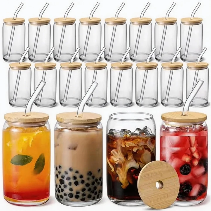 16oz Can Shape Glass Cup