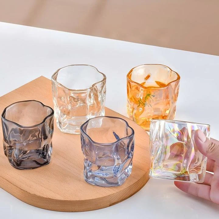 Vaso de cristal irregular de 170 ml