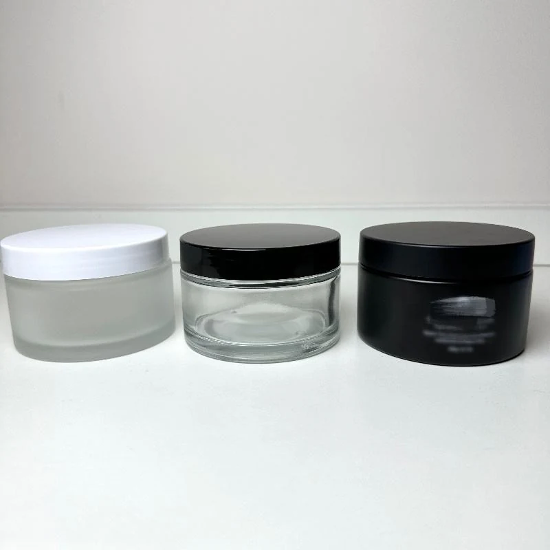 200G Clear Glass Cream Jar For Premium Skincare
