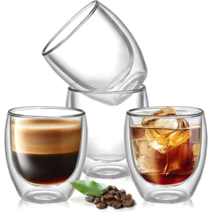 250ml Double Wall Glass Cup