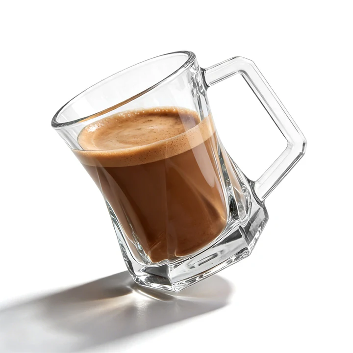 Taza de café de cristal de 250 ml