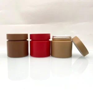 2oz 60ml Colorful Glass Cream Bottle for Cosmetics