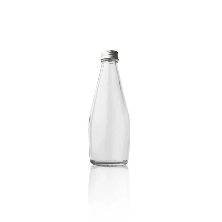 300Ml Glass Beverage Bottle With Caps For Drinks