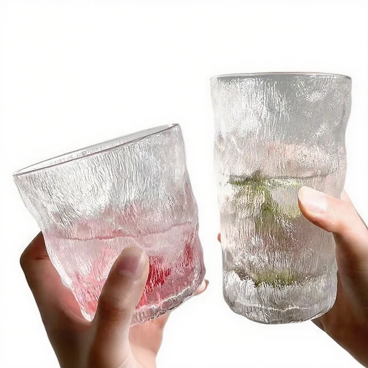 Vaso de cristal minimalista de 300 ml