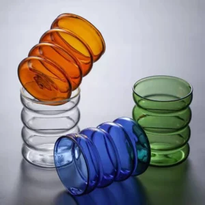 300ml Ripple Glass Cup