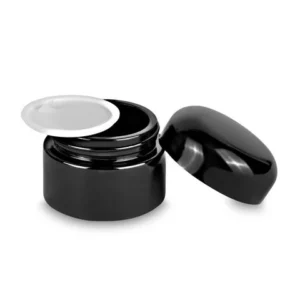 30g Round Skin Care Bottle & 20g Eye Cream Jar with Black Screw Cap