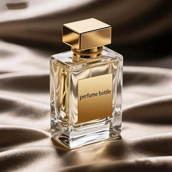 30ml 50ml 100ml Frascos de Perfume de Cristal Planos Recargables de Lujo con Tapón