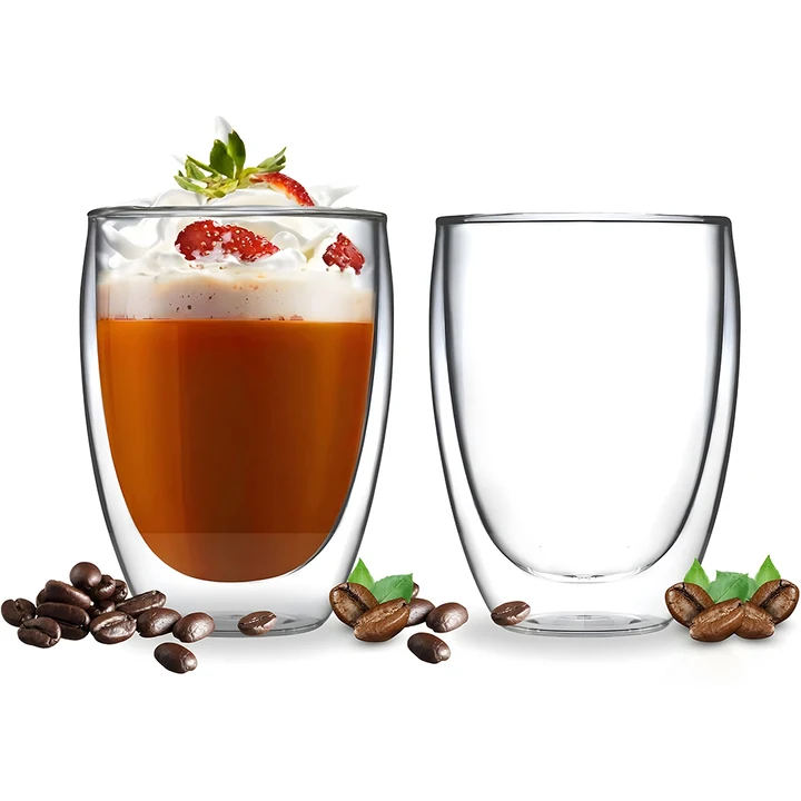 350Ml Insulated Latte Glass Cup 350Ml Insulated Latte Glass Cup
