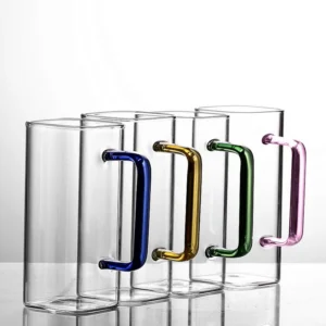 400ml Square Glass Cup
