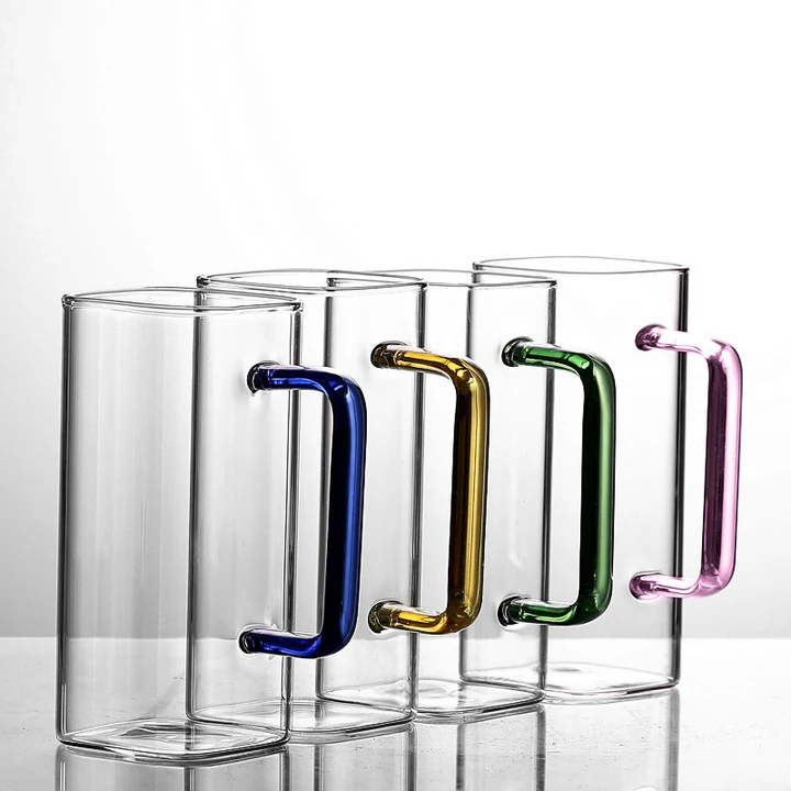 Vaso de cristal cuadrado de 400 ml