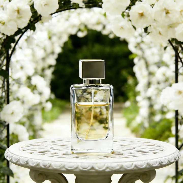 Frasco de Perfume Cuadrado de Vidrio de Lujo de 50 ml con Tapón de Rosca y Tapones de Plástico