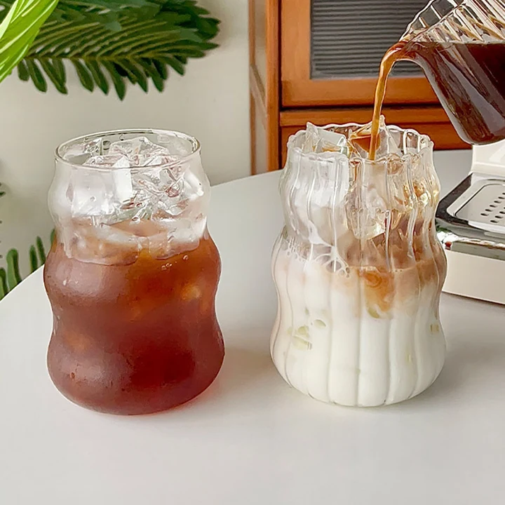 Vaso de cristal con tapa de bambú