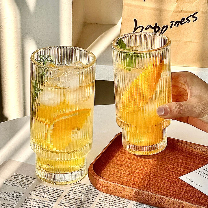 Taza de café de cristal transparente