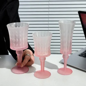 Custom Colored Goblet Glass Cup