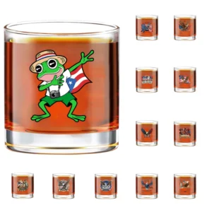 Custom Freedom Day Glass Cup