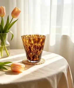 Cute Bow Glass Juice Cup