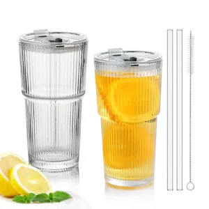 Eco Glass Cup with Lid