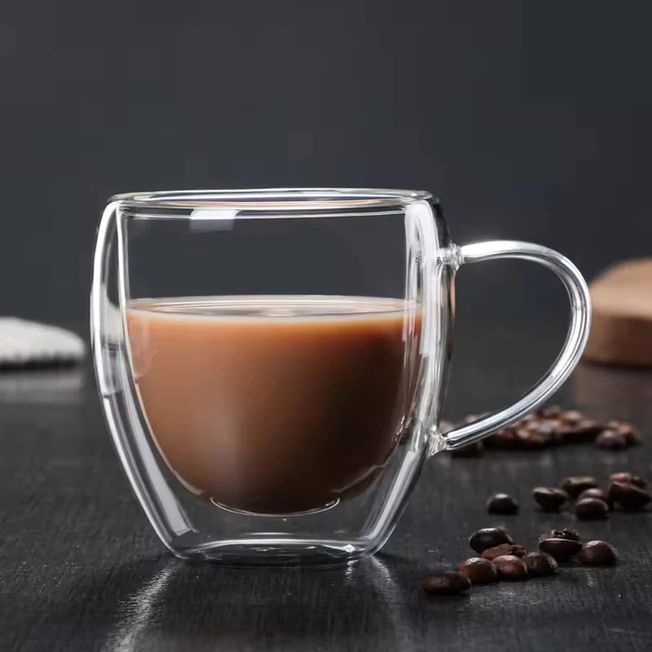 Egg Shape Double Wall Glass