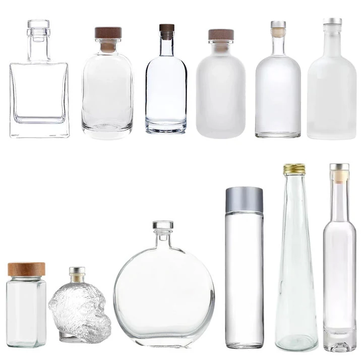 Factory Custom 100Ml-1000Ml Glass Spirits Bottles For Whiskey & Vodka Factory Custom 100Ml-1000Ml Glass Spirits Bottles For Whiskey & Vodka