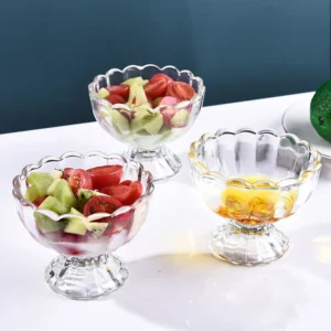 Glass Ice Cream Cup Bowl