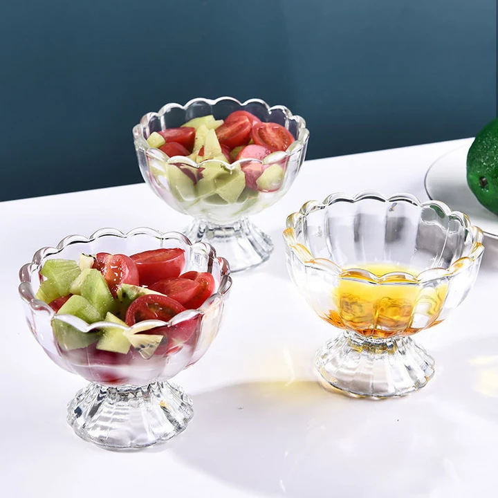 Glass Ice Cream Cup Bowl Glass Ice Cream Cup Bowl