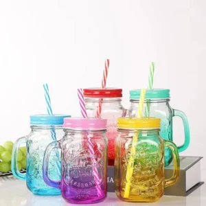 Gradient Glass Mason Cup