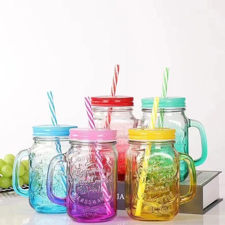 Gradient Glass Mason Cup Gradient Glass Mason Cup