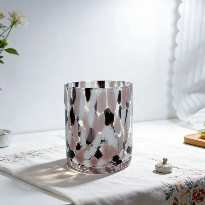Hand Blown Color Glass Cup Hand Blown Color Glass Cup