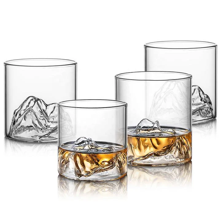 Japanese Style Mount Fuji Whisky Glass Tumbler