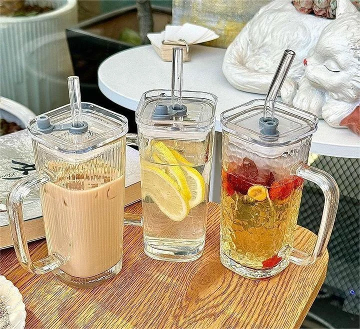 Ribbed Glass Coffee Tumbler Ribbed Glass Coffee Tumbler