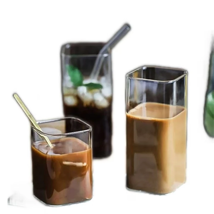 Square Borosilicate Glass Cup Square Borosilicate Glass Cup