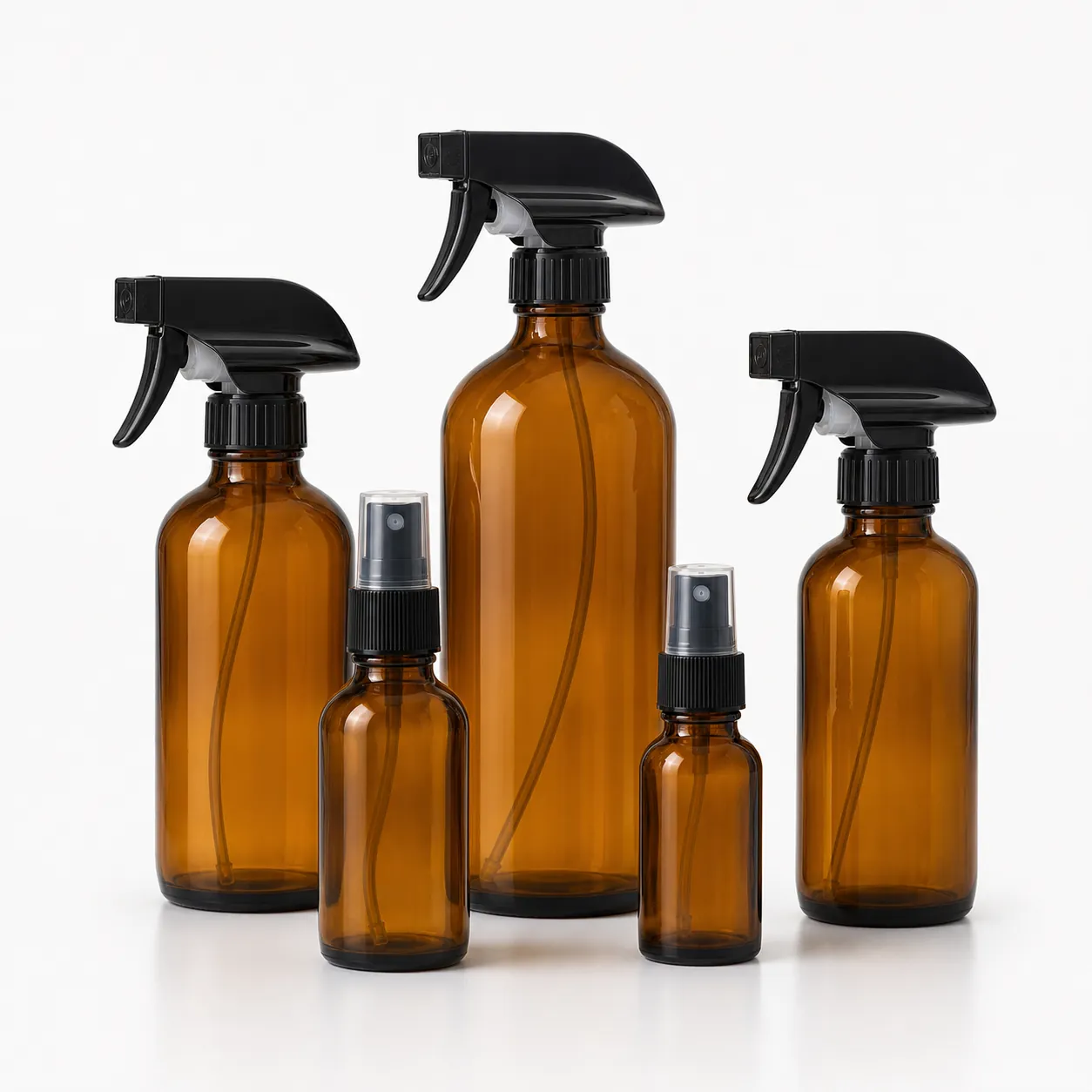 Amber Glass Spray Bottles
