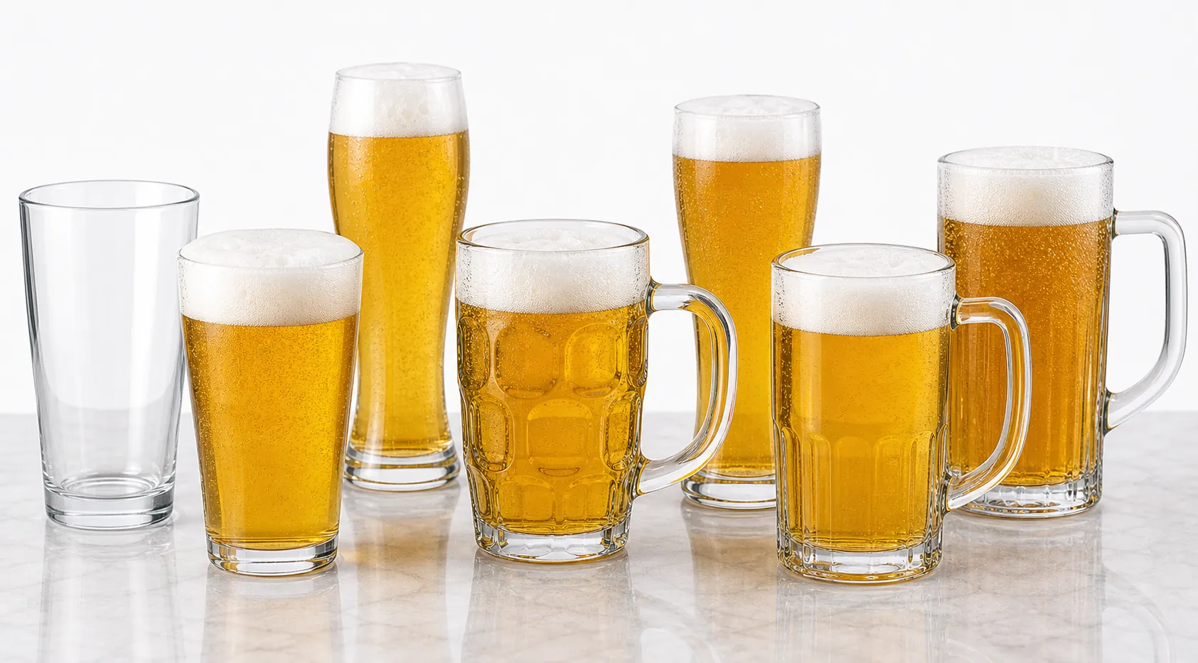 Beer glasses