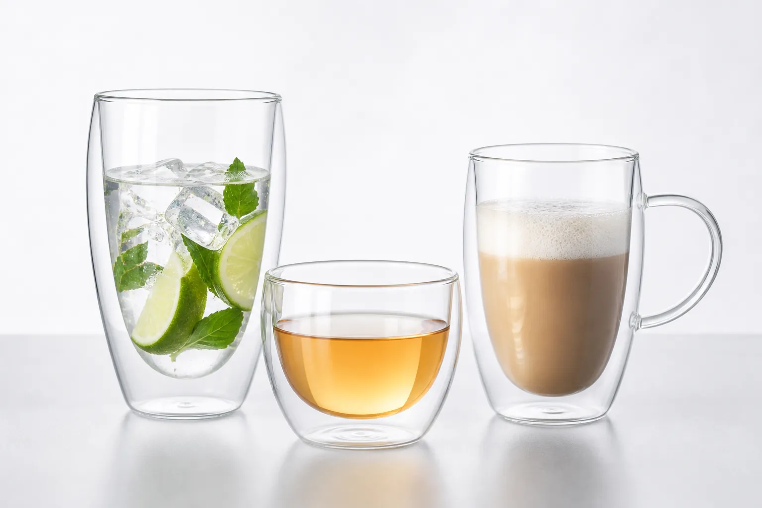 Borosilicate glass cups