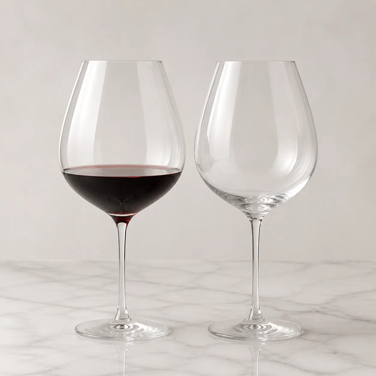 Burgundy Wine Glasses