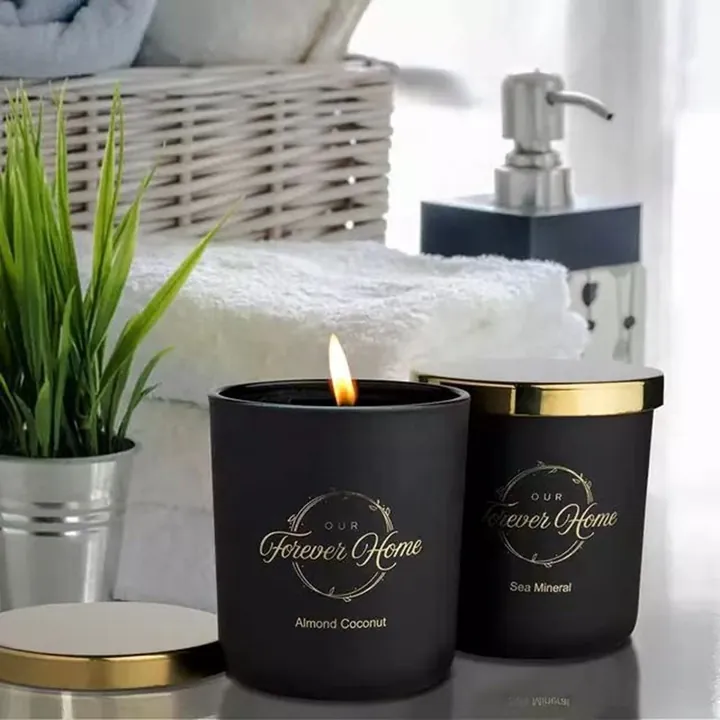 candle jar black label scene