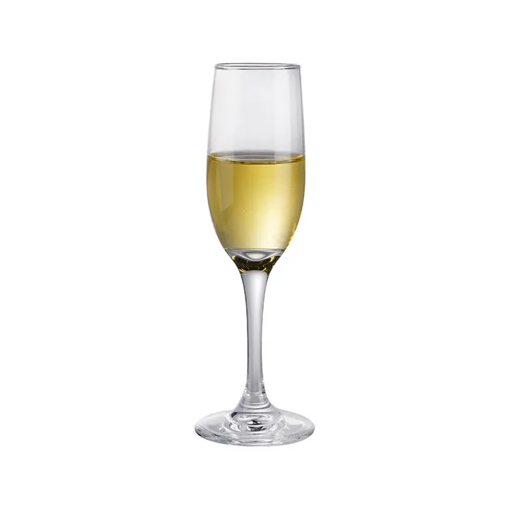 Single classic champagne flute glass