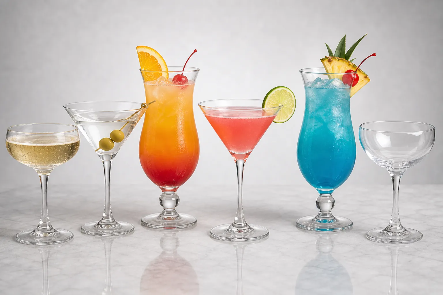 Cocktail glasses