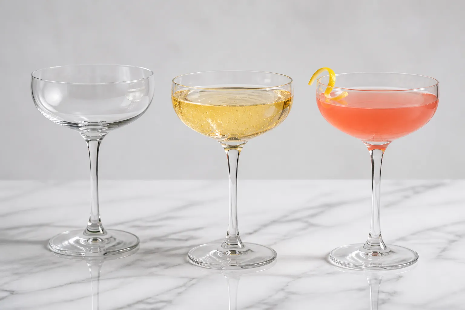 Coupe glasses