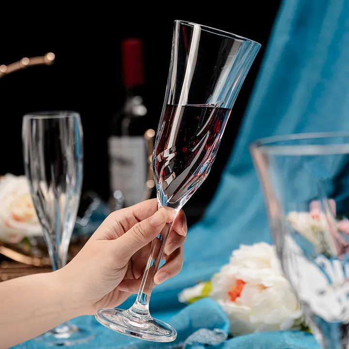Custom logo champagne glasses