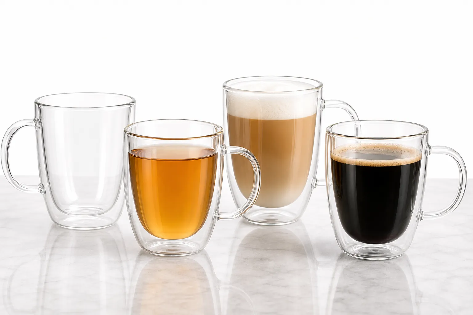 Double Wall Glass Mugs