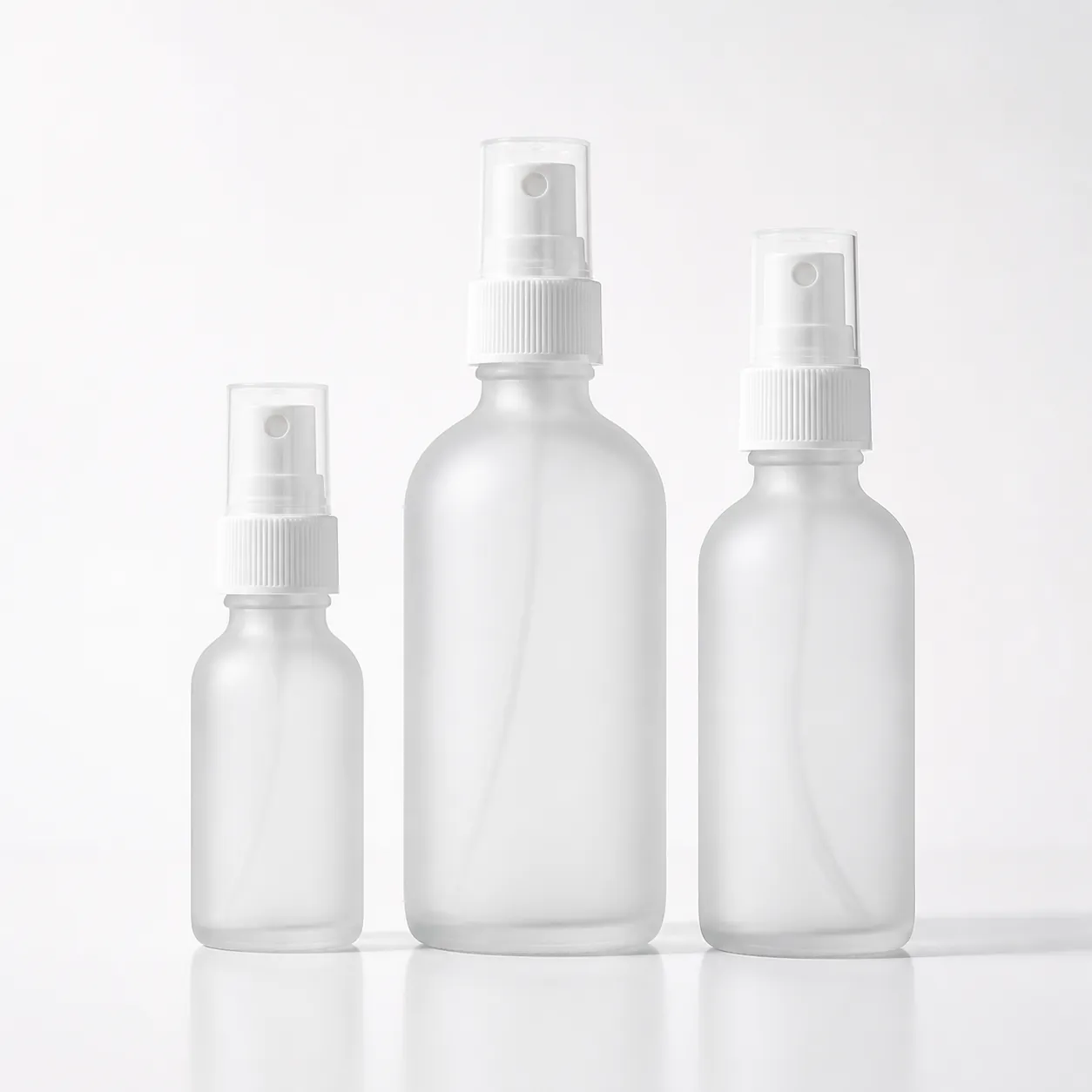 Frosted Glass Spray Bottles
