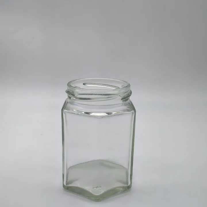 Bocal à bonbons carré en verre transparent, sans couvercle