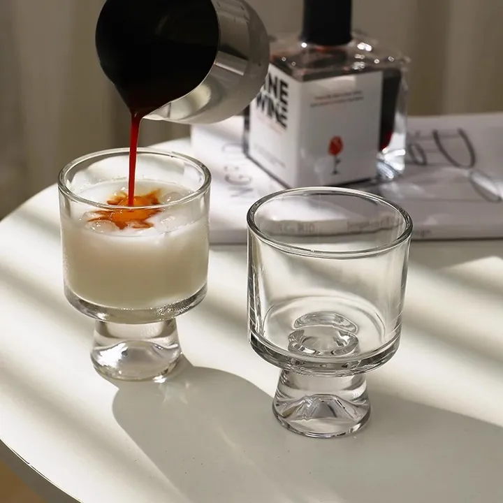 Glass ice cream goblet