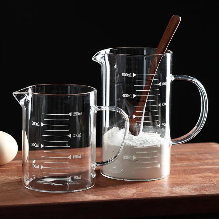 glass measuring baking scene