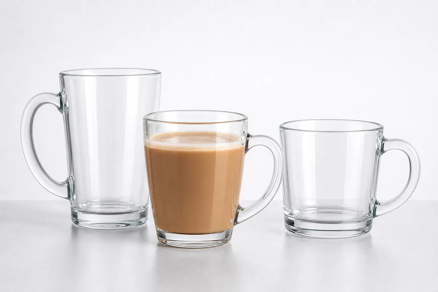 Glass mugs