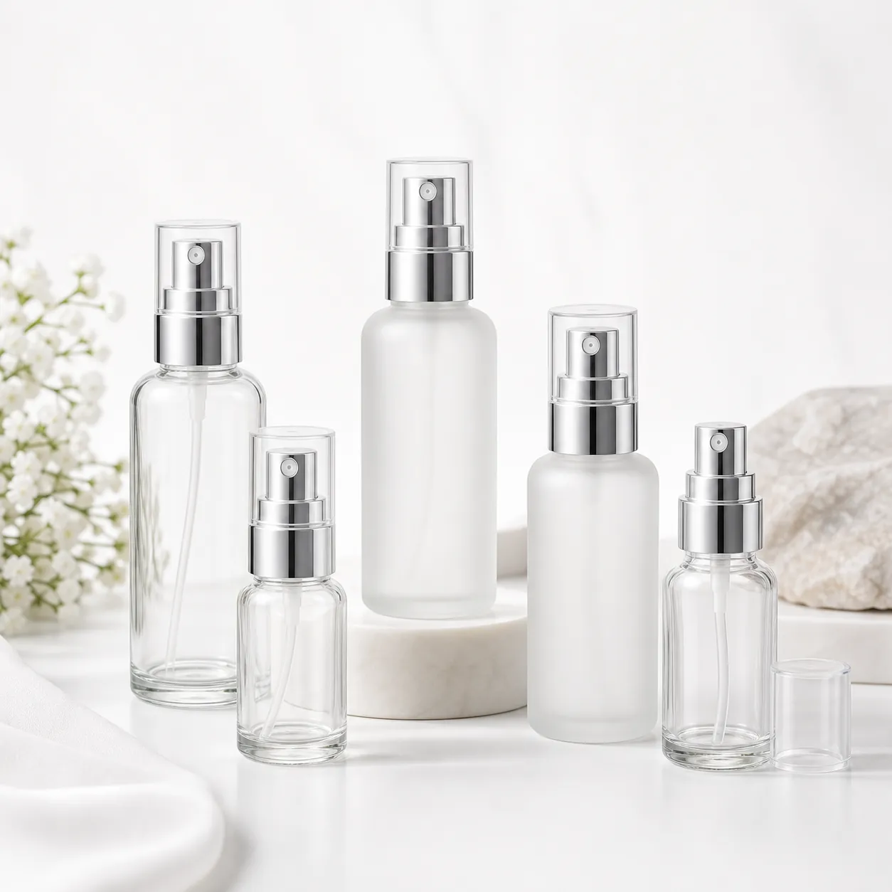 Glass Spray Bottles for Cosmetics
