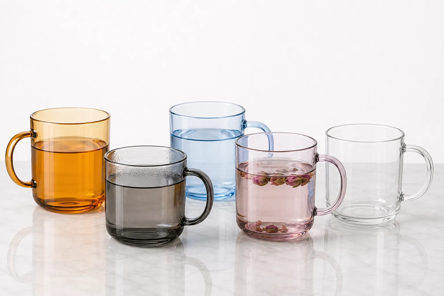 Gradient Color Glass Mugs