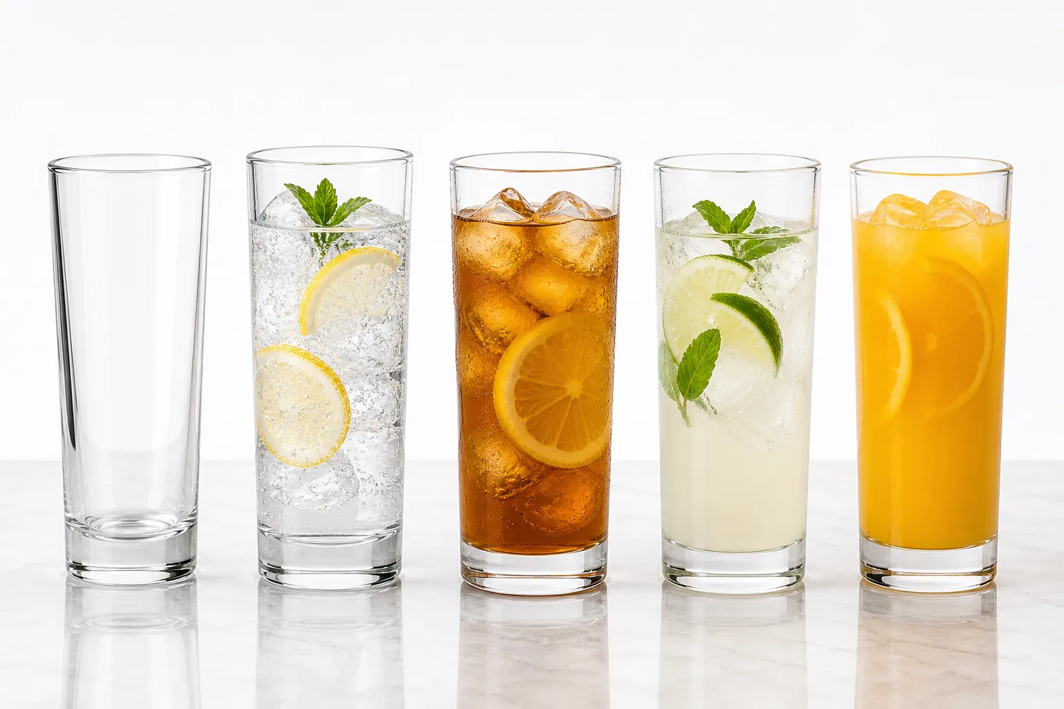 Highball glasses