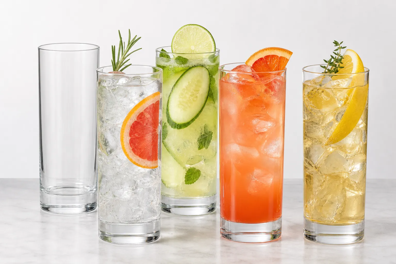 Highball glasses